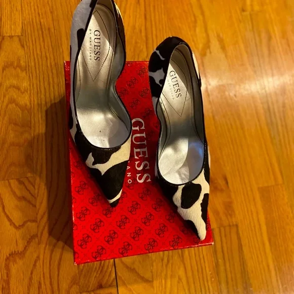 Guess by Marciano black multi pony pump heels - Picture 1 of 7